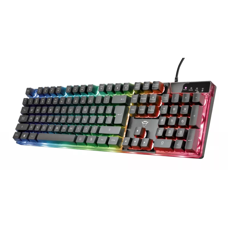 Trust GXT 838 Azor keyboard Mouse included Gaming USB German Black