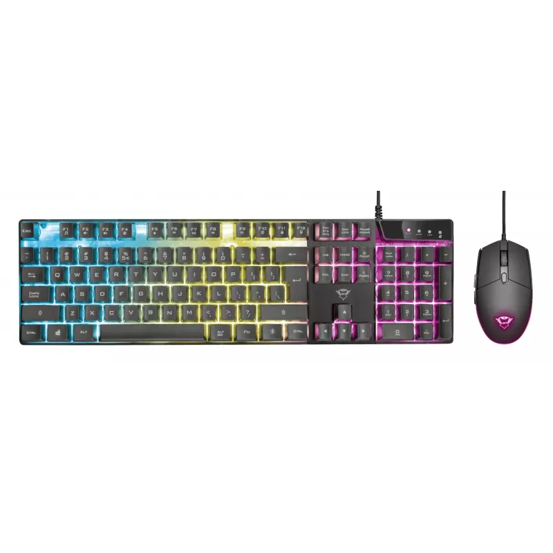 Trust GXT 838 Azor keyboard Mouse included Gaming USB German Black