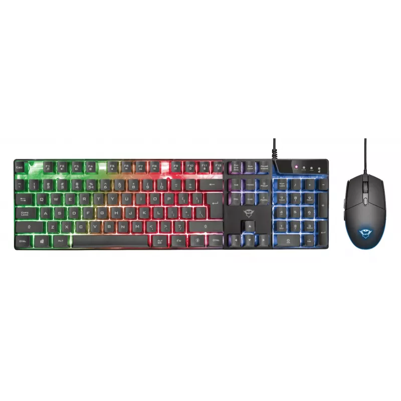 Trust GXT 838 Azor keyboard Mouse included Gaming USB German Black
