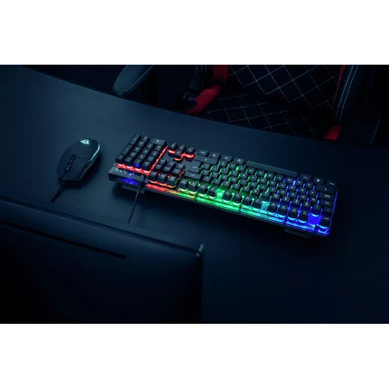 Trust GXT 838 Azor keyboard Mouse included Gaming USB German Black
