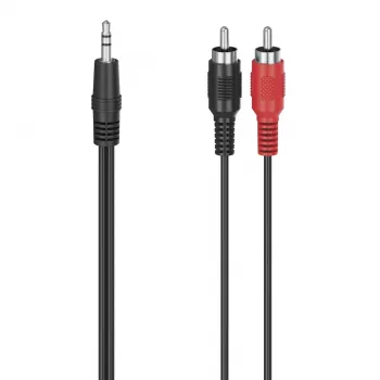 Hama 00305031 audio cable 1.5 m 3.5mm RCA Black