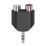 Hama 00305039 audio splitter Black