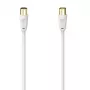 Hama 00305066 coaxial cable 1.5 m White