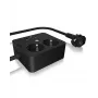 ICY BOX IB-MPS2220B-CH power extension 1.9 m 2 AC outlet(s) Indoor Black