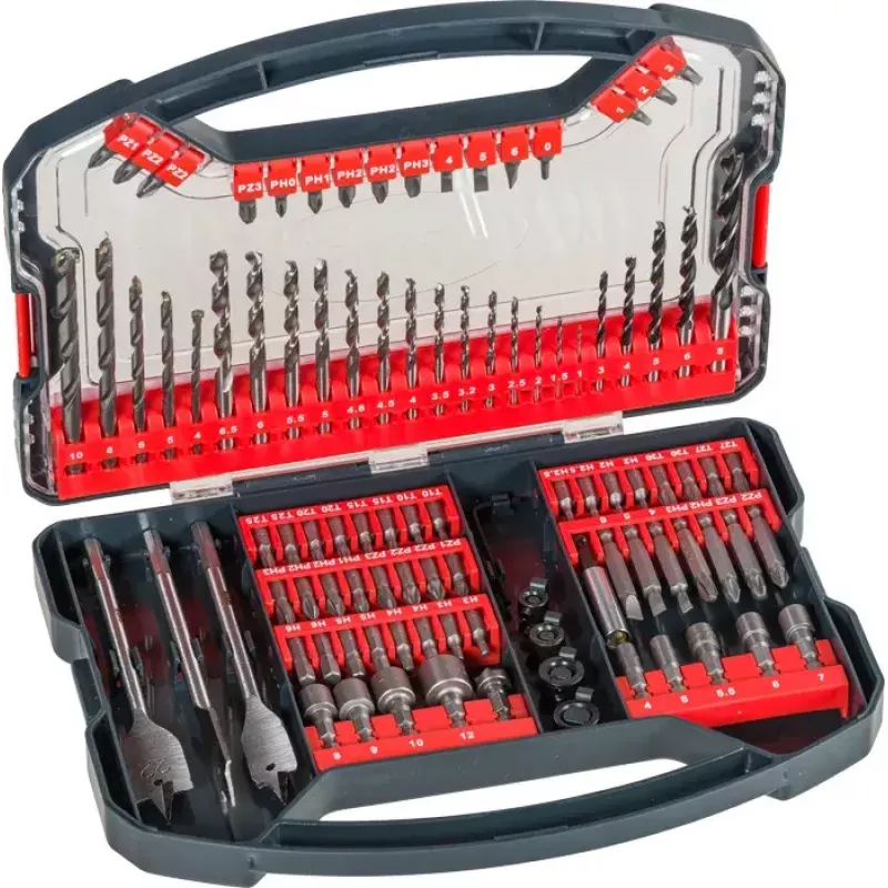 Drill Bit Set KWB Promo Box Standard 101 Pieces for Brick Metal Wood