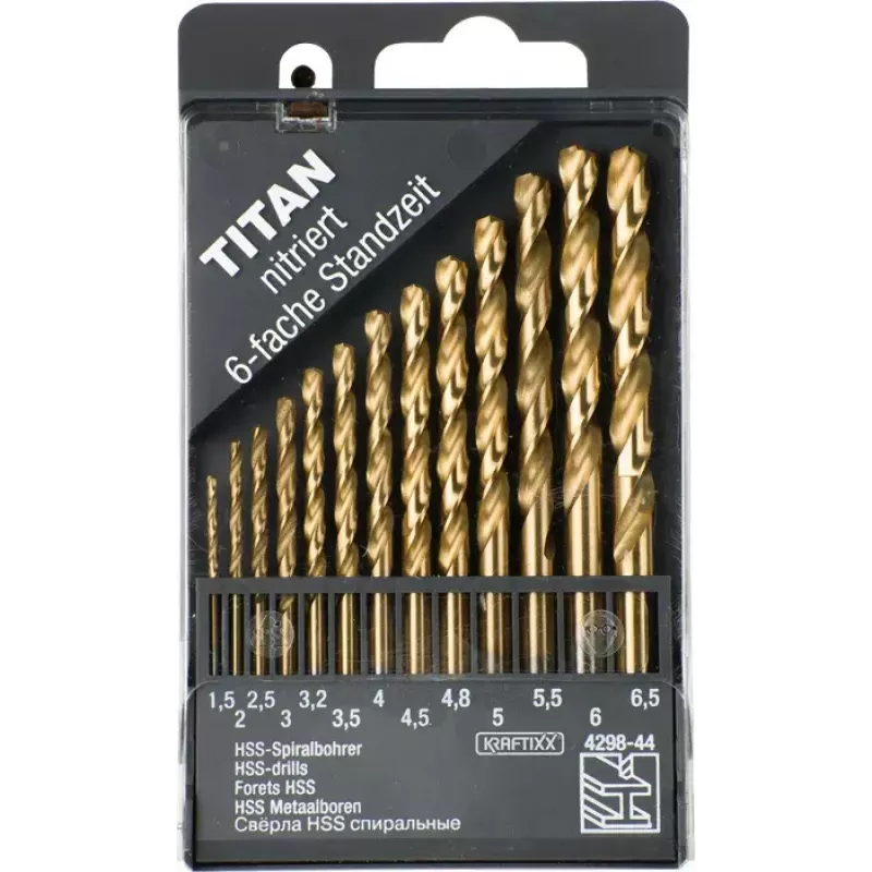 Drill bit set KWB 429844 13 pcs sizes 1.5-6.5