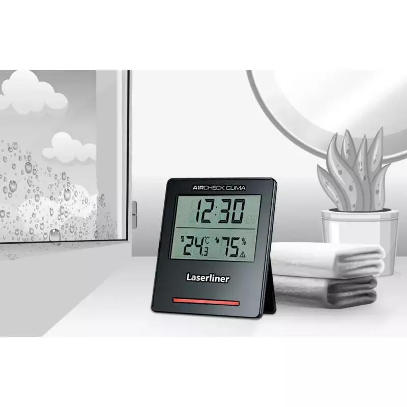 Electronic hygrometer Laserliner AirCheck Clima Black Digital 1 pc