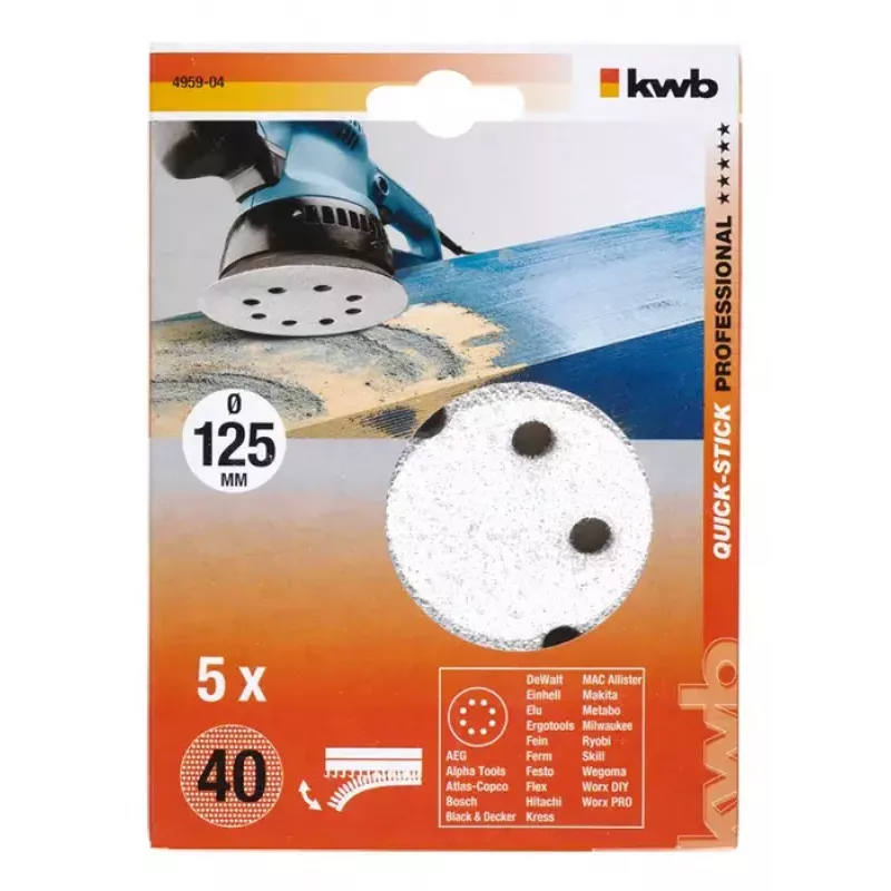 Sanding Disc KWB 495904 5 pcs