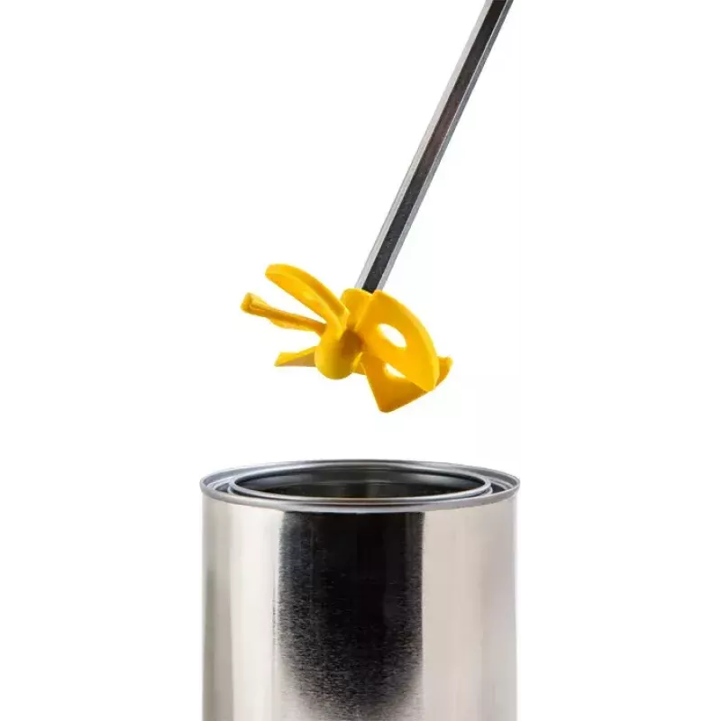 Mixing paddle KWB 497007 400 mm Stainless steel Yellow