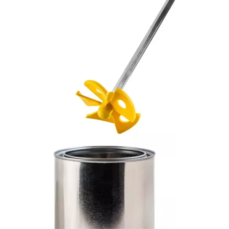 Mixing paddle KWB 497007 400 mm Stainless steel Yellow