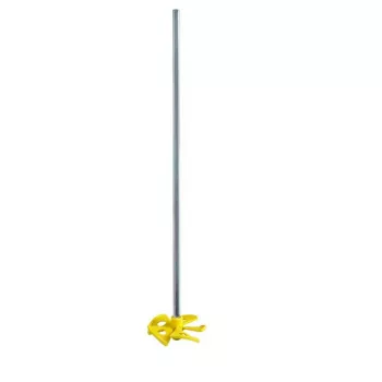 Mixing paddle KWB 497007 400 mm Stainless steel Yellow