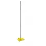 Mixing paddle KWB 497007 400 mm Stainless steel Yellow