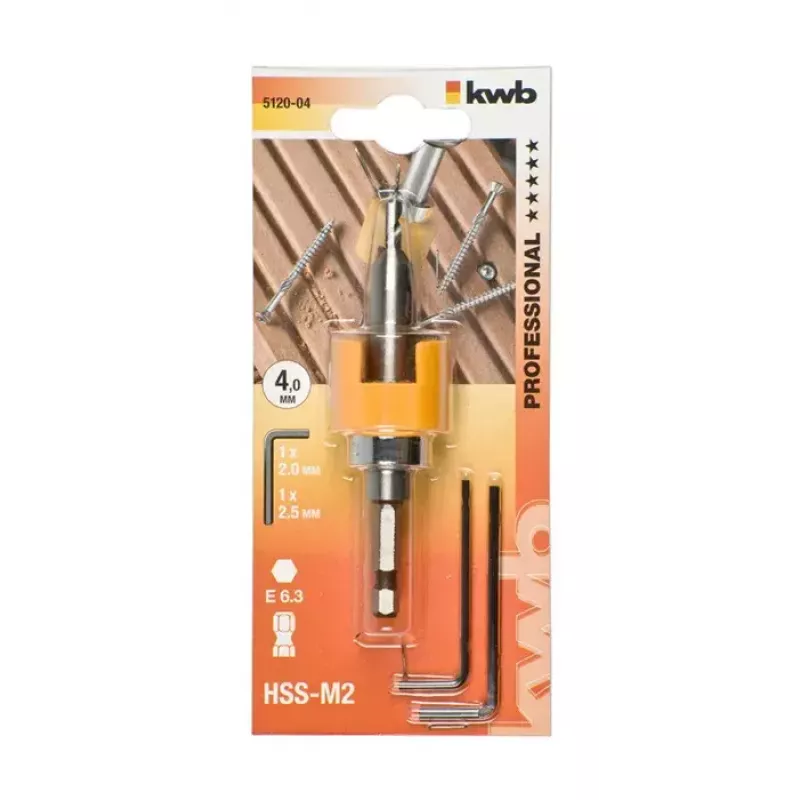Drill Bit Single KWB 512004 4 mm Hexagonal