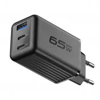 Cellularline Multipower Micro 65W Ultra-compact 65W fast mains charger with 3 ports