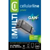 Cellularline Multipower Micro 65W Ultra-compact 65W fast mains charger with 3 ports