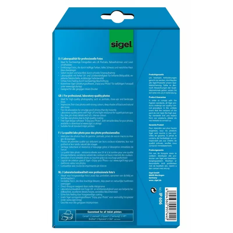 Photo Paper Gloss Sigel IP606