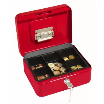 Cash/Ticket Box WEDO 145 202H Steel Red