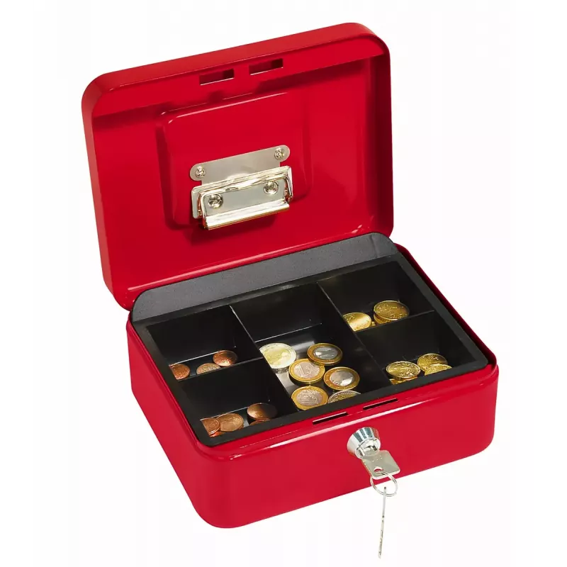 Cash/Ticket Box WEDO 145 202H Steel Red