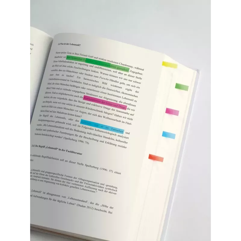 Bookmark Sigel HN616 Flexible Blue Green Orange Yellow 280 pcs