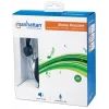 Manhattan Stereo Over-Ear Headset (3.5mm), Microphone Boom (padded), Adjustable Steel Headband, In-Line Volume Control, Ear Cushions, Std 2x 3.5mm stereo jack/plug for audio/mic use, cable 2.5m, 3 Year Warranty