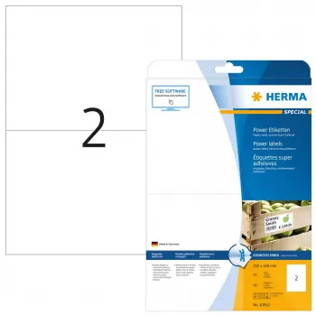 Labels A4 HERMA 10910 white extra strong adhesion paper matt