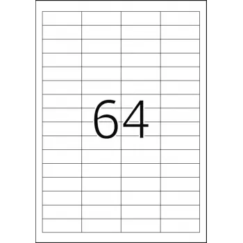 Correction/covering labels HERMA A4 48.3x16.9 mm 1600 pcs