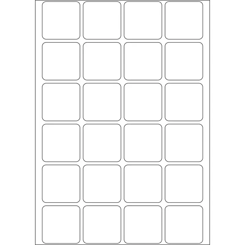 Multi-purpose labels HERMA 24x24 mm white paper matt 768 pcs