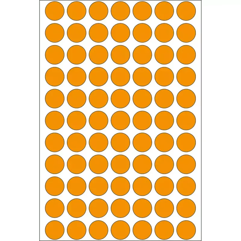 Multi-purpose labels HERMA 1848 pcs luminous orange