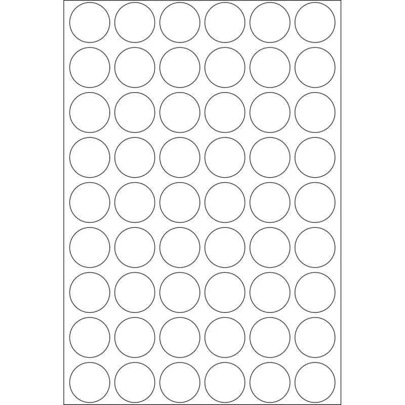 Multi-purpose labels HERMA 1728 pcs round white paper