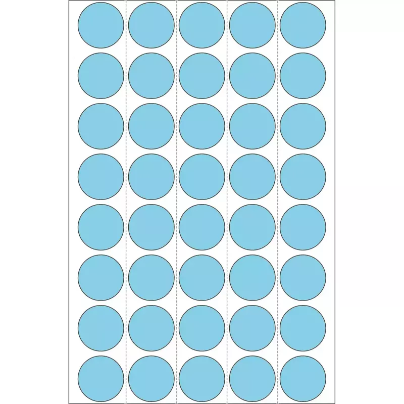 Multi-purpose labels HERMA 1280 pcs round blue 19 mm