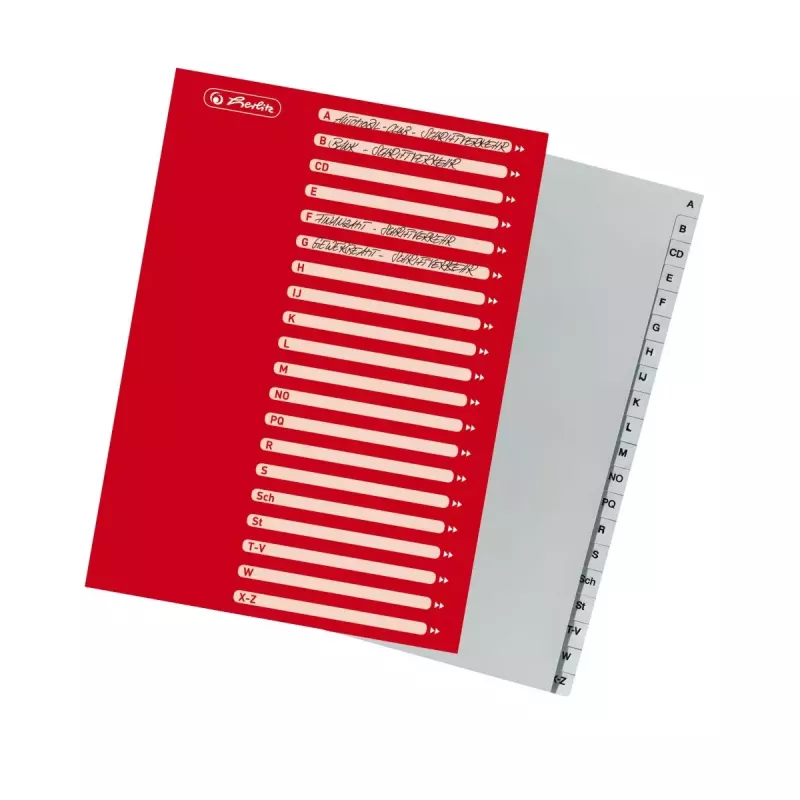 Tab index Herlitz 10901718 Grey