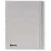Rexel PP Dividers, grey, numerical, Grey, A4, 225 mm, 300 mm, 7 mm, 1 pc(s)