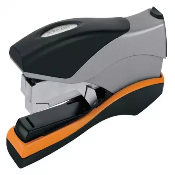 Rexel Stapler Manual Optima 40 Low Force Silver/Black, 40 sheets, Black, Orange, Silver, Metal, 7 cm, 600 g, 40 x 190 x 80 mm