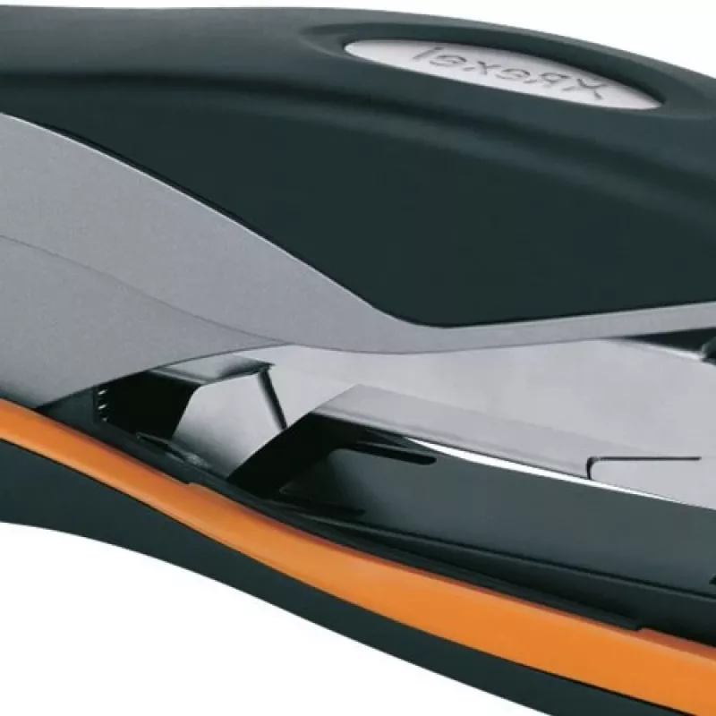 Rexel Stapler Manual Optima 40 Low Force Silver/Black, 40 sheets, Black, Orange, Silver, Metal, 7 cm, 600 g, 40 x 190 x 80 mm