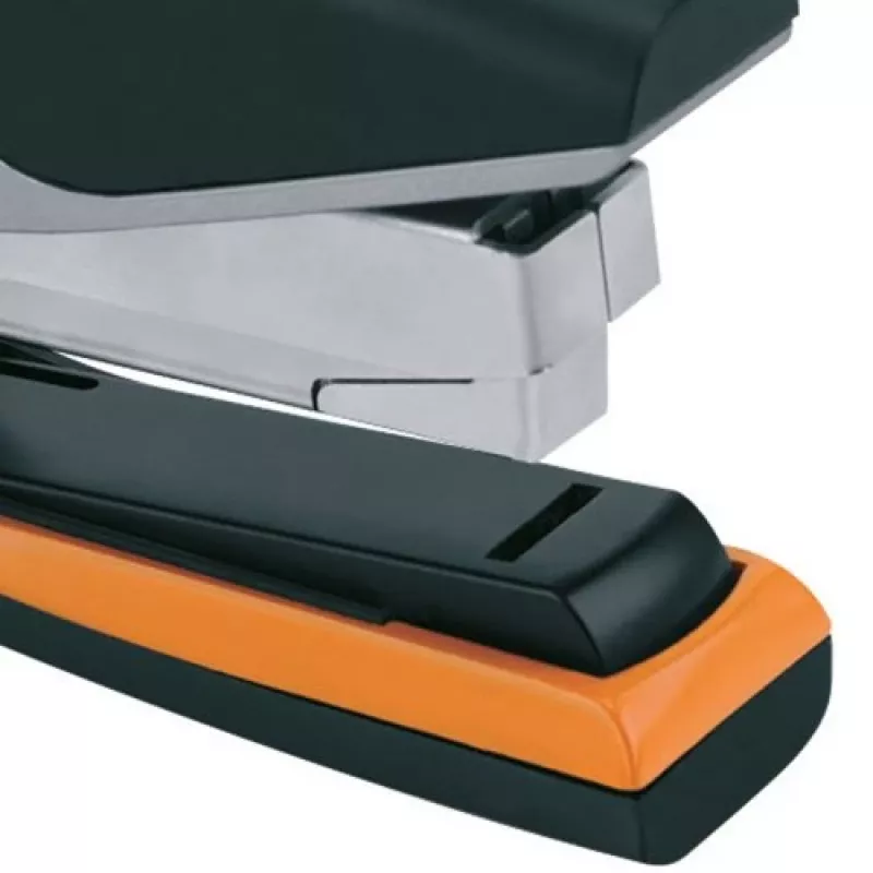 Rexel Stapler Manual Optima 40 Low Force Silver/Black, 40 sheets, Black, Orange, Silver, Metal, 7 cm, 600 g, 40 x 190 x 80 mm