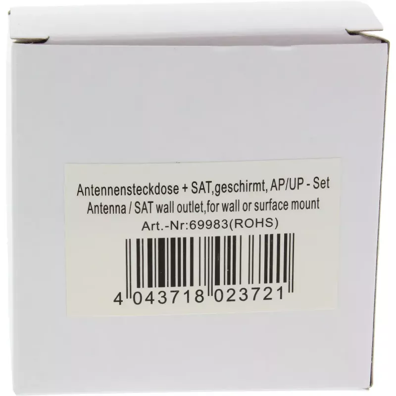 InLine Antenna socket shielded AP/UP Set InLine 69983