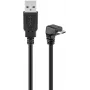 USB 2.0 Hi-Speed Cable Goobay 95343 90° Black 1.8m