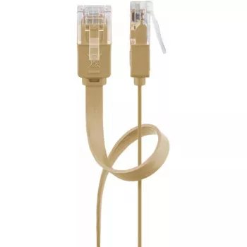 Networking cable Goobay 95880 Light brown 1 m Cat6 U/UTP