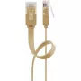 Networking cable Goobay 95880 Light brown 1 m Cat6 U/UTP