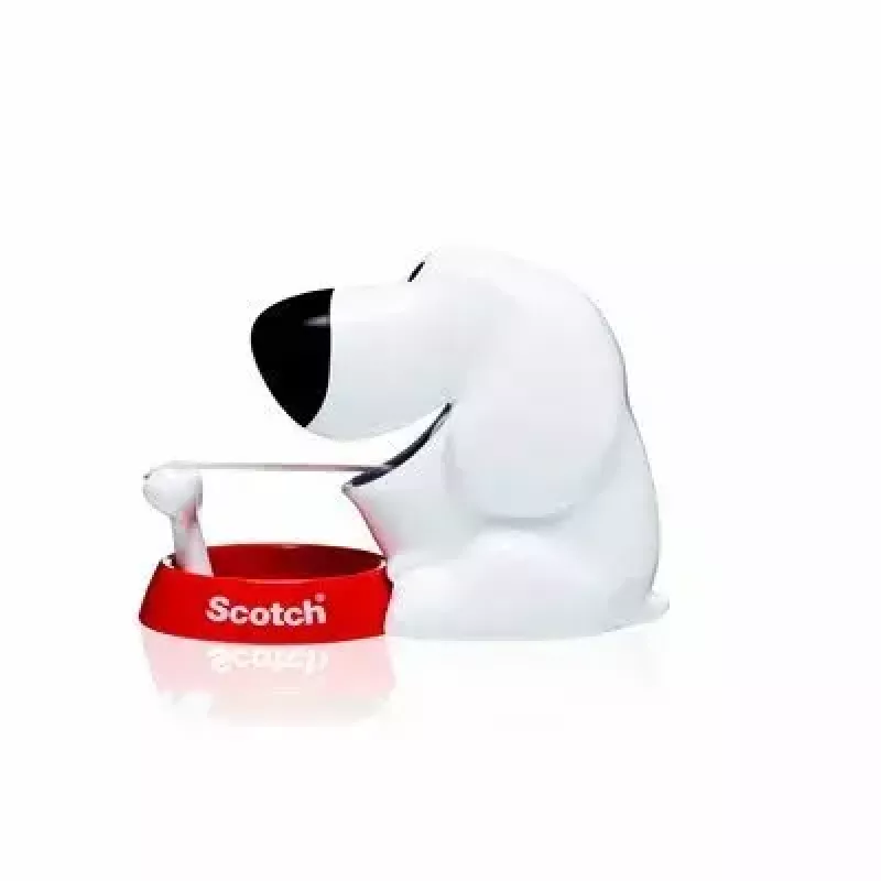 Tape Dispenser 3M Scotch C31 Black Red White Dog-810