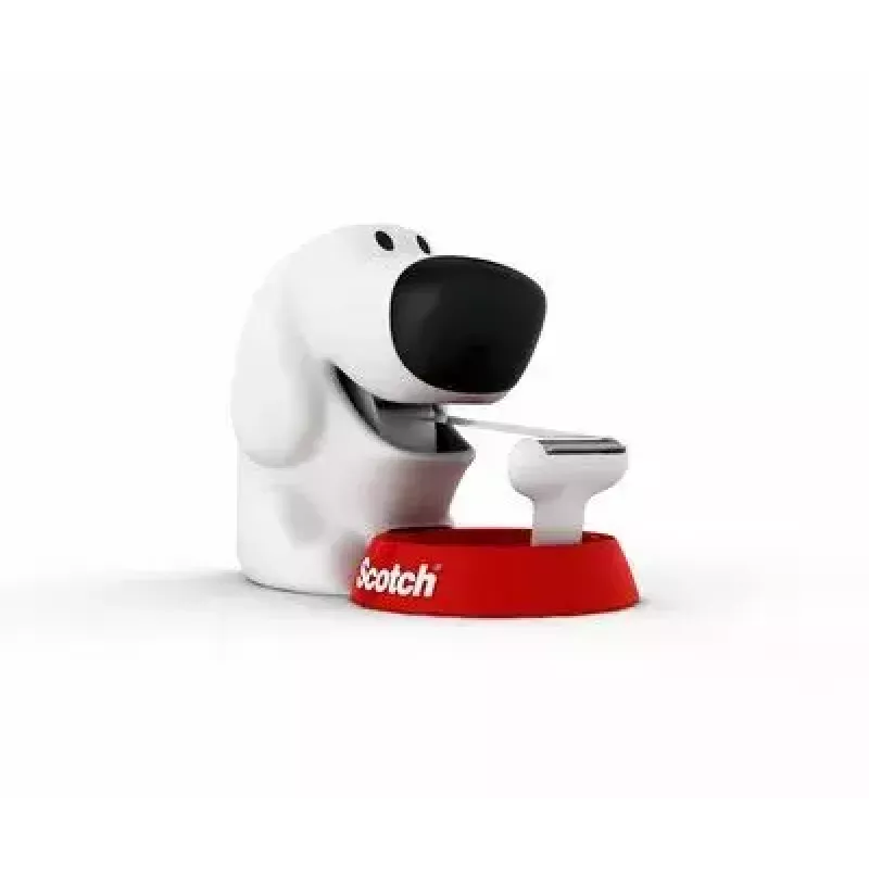 Tape Dispenser 3M Scotch C31 Black Red White Dog-810