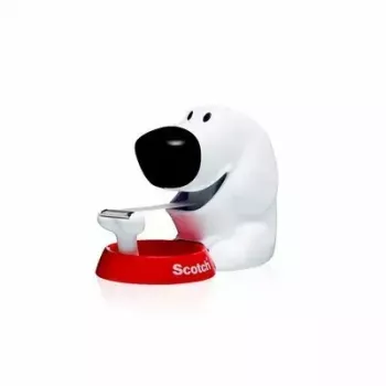 Tape Dispenser 3M Scotch C31 Black Red White Dog-810