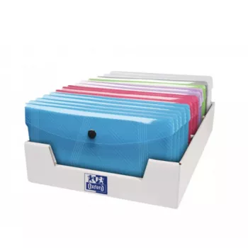 Envelope folder Oxford 400031413 Polypropylene (PP) Blue Green Grey Pink Purple Transparent DL