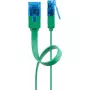 Flat Patch Cable Goobay CAT 6A U/UTP Green 5m