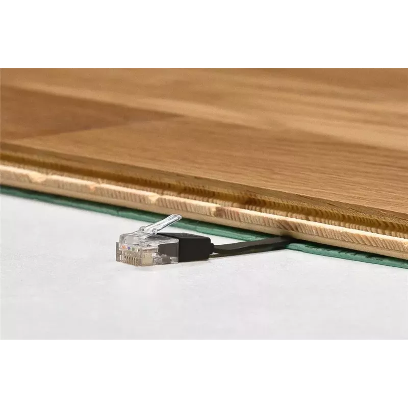 Flat Patch Cable Goobay CAT 6A U/UTP Black 5m