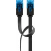 Flat Patch Cable Goobay CAT 6A U/UTP Black 5m