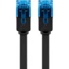Flat Patch Cable Goobay CAT 6A U/UTP Black 5m