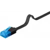 Flat Patch Cable Goobay CAT 6A U/UTP Black 5m