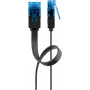 Flat Patch Cable Goobay CAT 6A U/UTP Black 5m