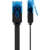 Flat Patch Cable Goobay CAT 6A U/UTP Black 7m